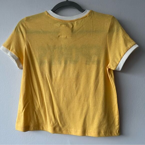 Marine Layer Re-Spun sport Tee Daffodils crop yellow - Picture 3 of 9